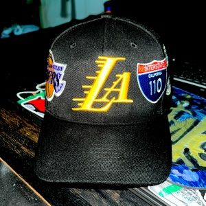 New mitchell & ness lakers interdtate 110 09-10 finals palmtree A frame snapback